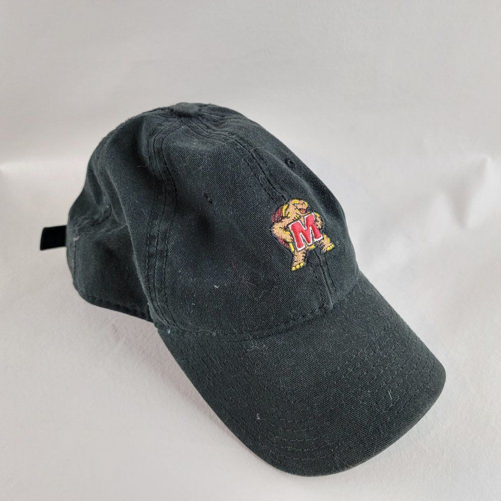 Maryland Terapins The Game Hat Womens Black Cotton Strapback NCAA Baseball Cap
